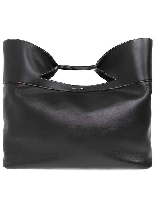 The Bow Large Tote Bag Black - ALEXANDER MCQUEEN - BALAAN 1
