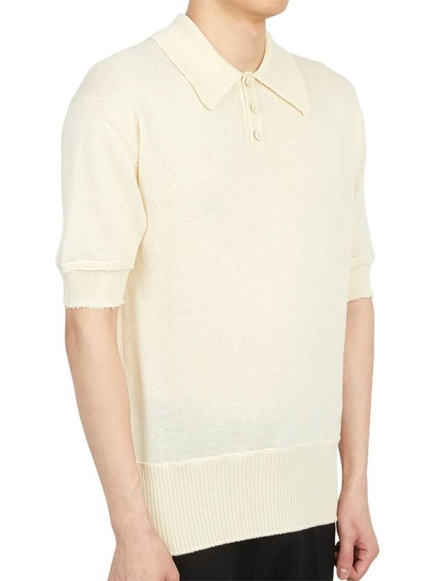 Men's Knit PK Shirt Offwhite - MAISON MARGIELA - BALAAN.