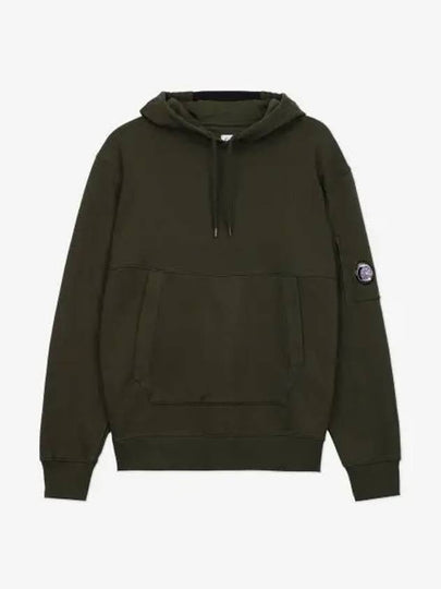 Diagonal Raised Fleece Lens Hoodie Green - CP COMPANY - BALAAN 2