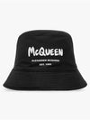 Graffiti Logo Bucket Hat Navy - ALEXANDER MCQUEEN - BALAAN 2