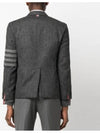 Donegal Tweed 4 Bar Single Breasted Blazer Jacket Grey - THOM BROWNE - BALAAN 5