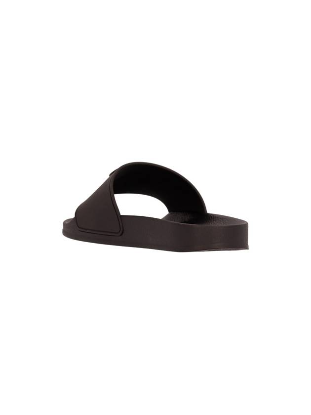 rubber-rise monogram flat slider sandals - PALM ANGELS - BALAAN 4