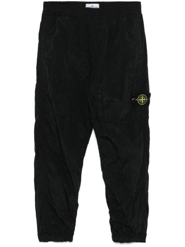 31019 Nylon Metal Econyl Track Pants Black - STONE ISLAND - BALAAN 2