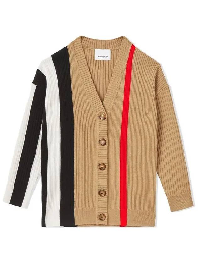 Kids Icon Striped Wool Cardigan 8053479 - BURBERRY - BALAAN 2