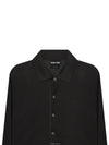 Lightweight Cotton Silk Polo Shirt Grey - TOM FORD - BALAAN 3