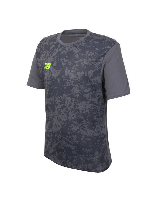 Tech Training Graphic Sport Short Sleeve T-Shirt Grey - NEW BALANCE - BALAAN 2