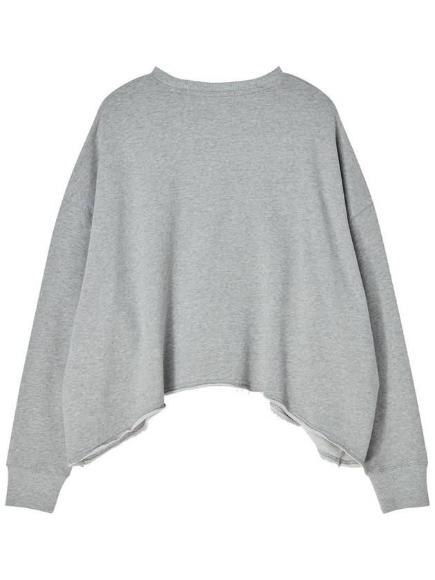 Women's Overfit Embroidered Sweatshirt Melange Grey - THE GREEN LAB - BALAAN 6