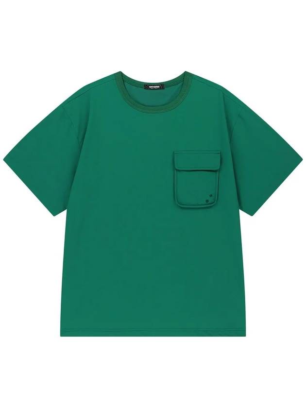 Woven Stretch Round TShirt Green - OFFGRID - BALAAN 1