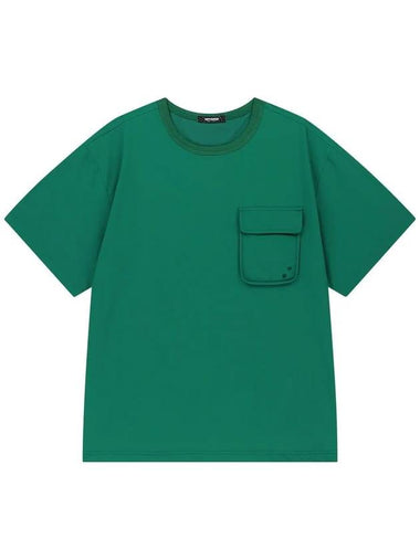 Woven Stretch Round TShirt Green - OFFGRID - BALAAN 1