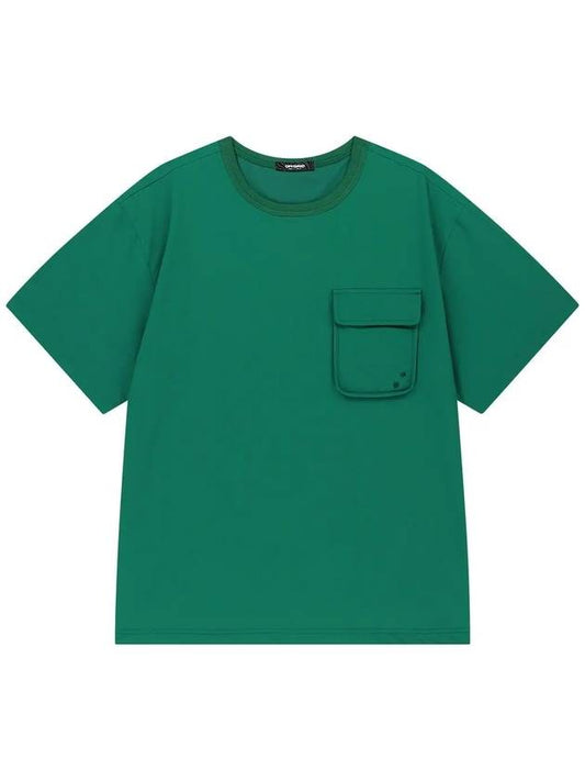 Woven Stretch Round TShirt Green - OFFGRID - BALAAN 1