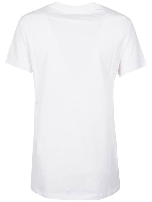 Taverna Applique Cotton Short Sleeve T Shirt White - MAX MARA - BALAAN 3