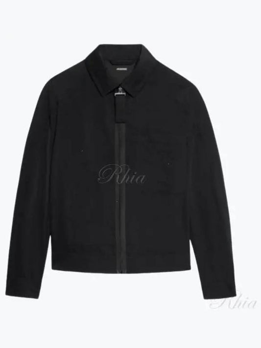 Linu Embossed Logo Zip-up Jacket Black - JACQUEMUS - BALAAN 2