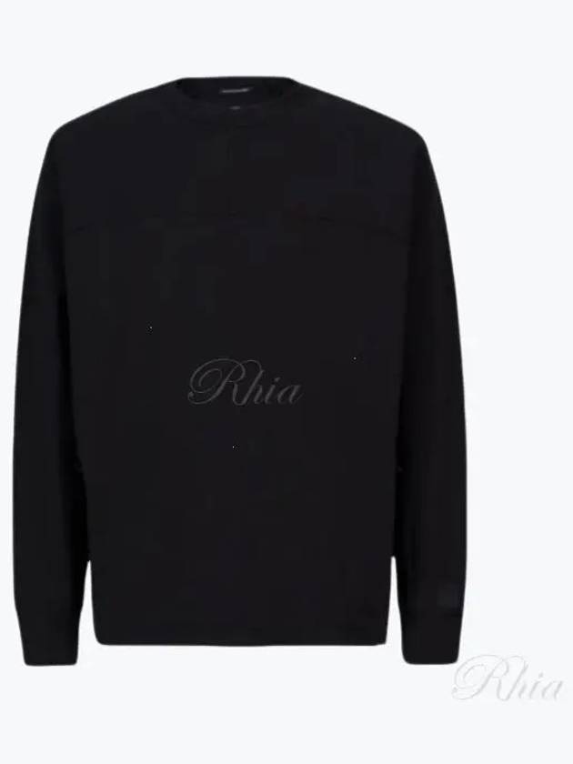 Metropolis Series Brushed Sweatshirt Black - CP COMPANY - BALAAN 2