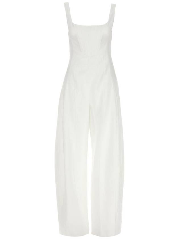 24 ss Linen Cotton Jumpsuit WITH FRONTAL Bustier 6100643BU3049000 B0650991166 - STELLA MCCARTNEY - BALAAN 2