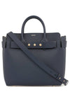 Triple Stud Belt Medium Tote Bag Navy - BURBERRY - BALAAN 1