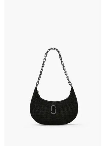 Rhinestone J Marc the Small Curve Black MBBAS24021BKX - MARC JACOBS - BALAAN 1