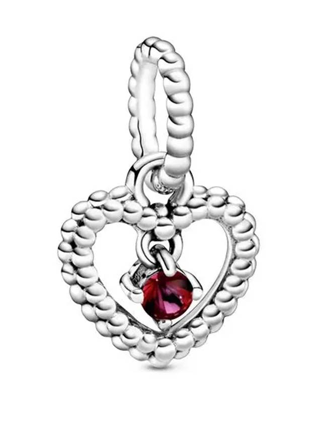 Blazing Beads Heart Dangle Charm Red - PANDORA - BALAAN 3