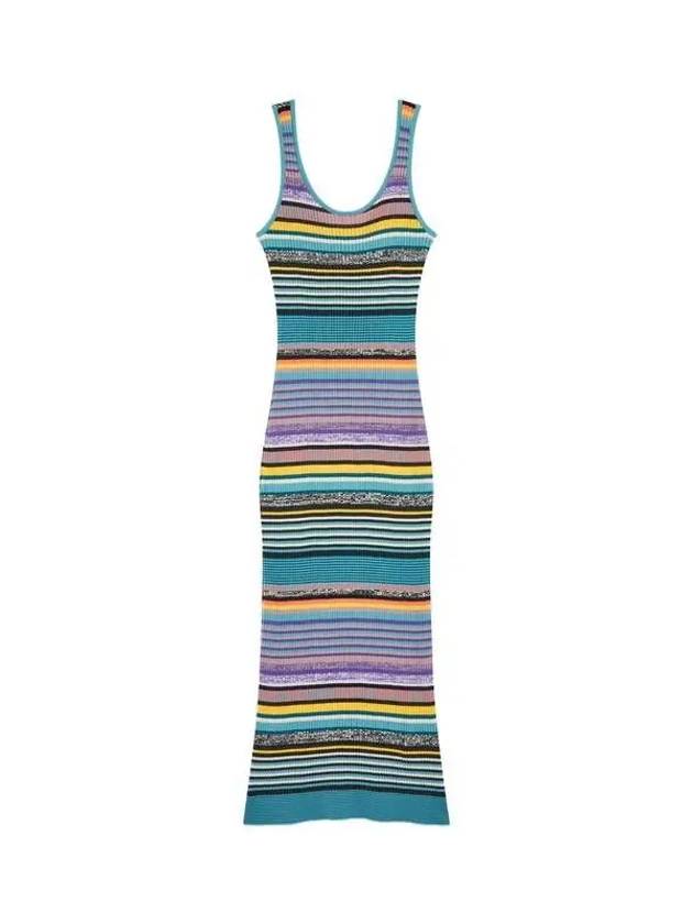 PS Women s Striped Pattern Knit Dress Mint 270302 - PAUL SMITH - BALAAN 1