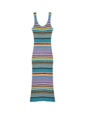 PS Women s Striped Pattern Knit Dress Mint 270302 - PAUL SMITH - BALAAN 1