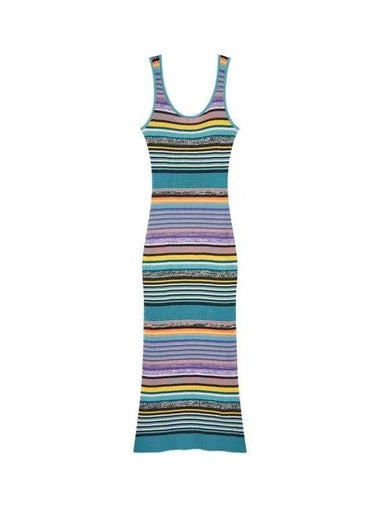 PS Women s Striped Pattern Knit Dress Mint 270302 - PAUL SMITH - BALAAN 1