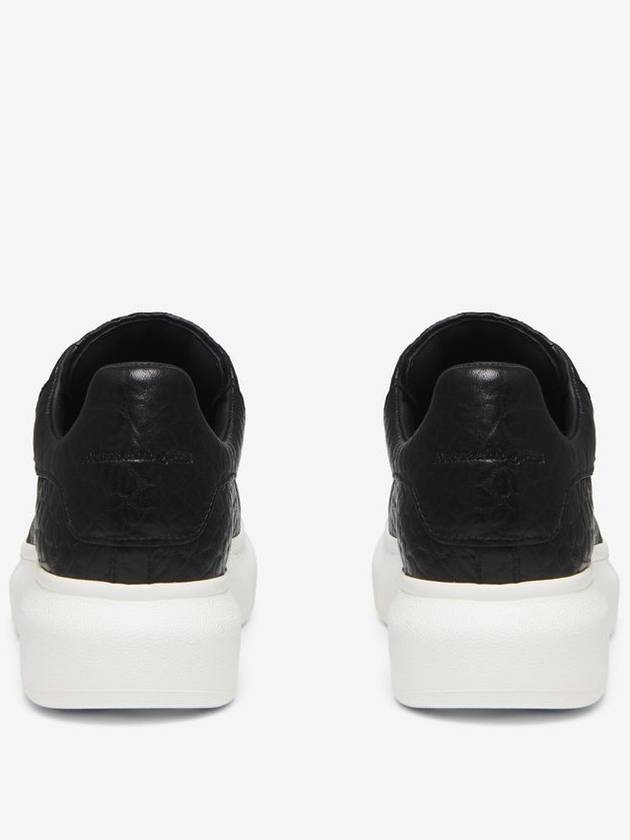 Oversized Lace-Up Low-Top Sneakers Black - ALEXANDER MCQUEEN - BALAAN 4