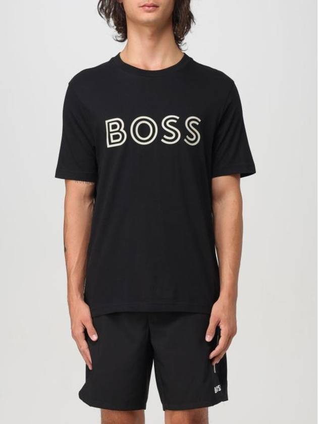 Boss Short Sleeve T Shirt 50519358 001 Black - HUGO BOSS - BALAAN 1