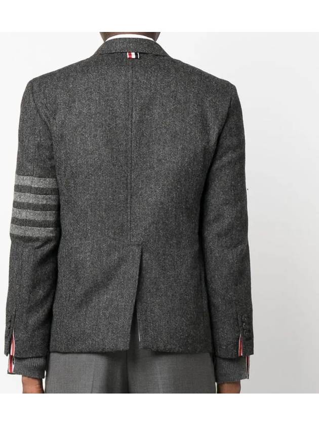 Donegal Tweed 4 Bar Single Breasted Blazer Jacket Grey - THOM BROWNE - BALAAN 5