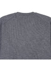 Men's Mini Heart Logo Merino Wool Knit Top Grey - AMI - BALAAN 8