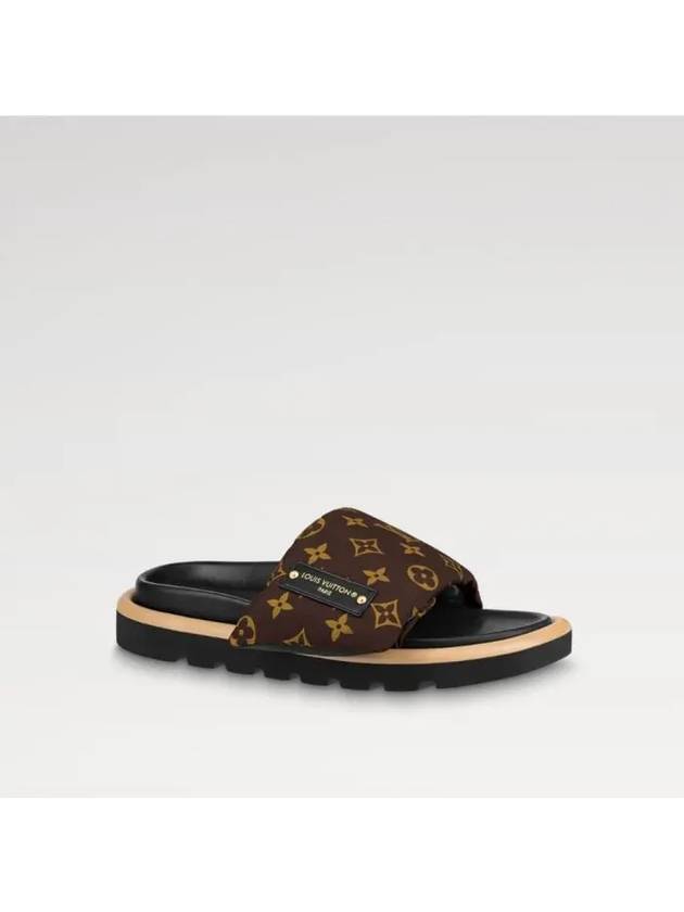 Pool Pillow Flat Comfort Mule Brown - LOUIS VUITTON - BALAAN 2