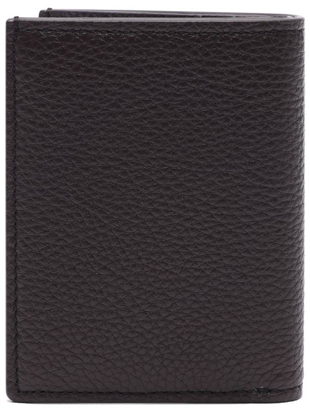 T Line Logo Fold Card Wallet Chocolate - TOM FORD - BALAAN 5