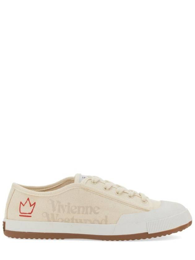 Men's Animal Gym Low Top Sneakers Natural - VIVIENNE WESTWOOD - BALAAN 3