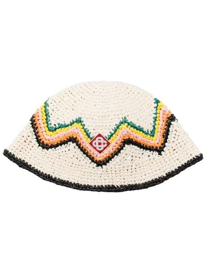 logo applique zigzag bucket hat AS24HAT05601 - CASABLANCA - BALAAN 2