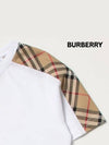 Kids Vintage Check Panel Cotton Short Sleeve T Shirt White 8054142 - BURBERRY - BALAAN 4