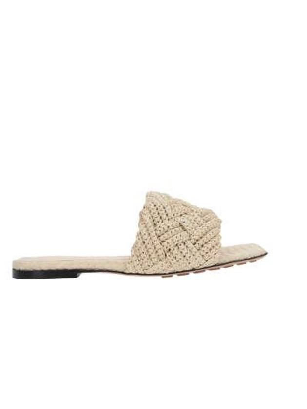 Lido Intrecciato Flat Slipper Cream - BOTTEGA VENETA - BALAAN 3