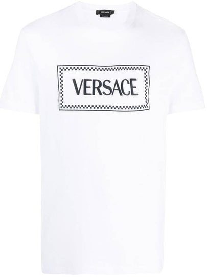 short sleeve t-shirt 10116941A085841W000 Opticalwhite - VERSACE - BALAAN 2