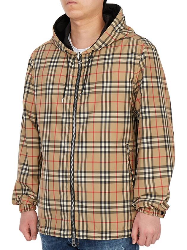 Reversible Vintage Check Hooded Jacket Archive Beige - BURBERRY - BALAAN 9