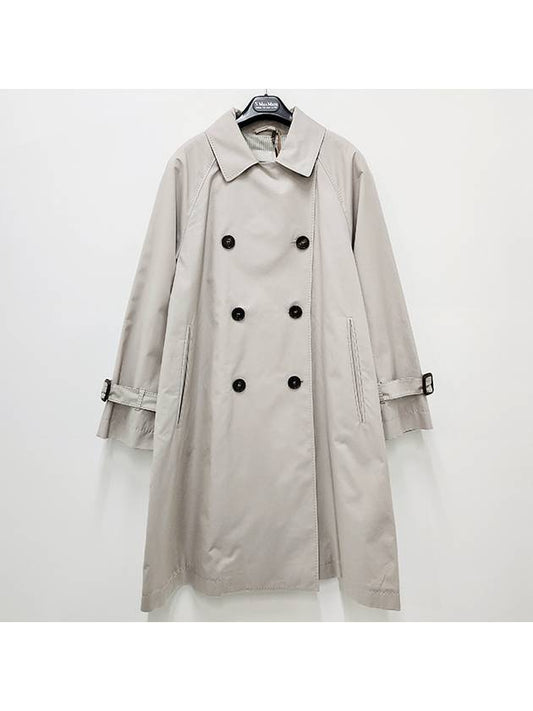 24SS The Cube TITRENCH Tea Trench Water Repellent Trench Coat Ecru 2419021014600 002 - MAX MARA - BALAAN 2