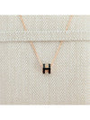 Mini Pop H Pendant Rose Gold & Noir - HERMES - BALAAN 4