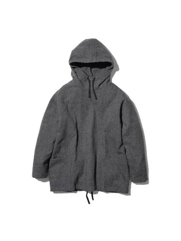 Recycled Wool Hoodie Recycled Wool Hood Charcoal JK 23AU116CH Charcoal 271227 - SNOW PEAK - BALAAN 1