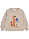 Kids Squirrel Logo Sweatshirt Beige B224AC047 231 - BOBO CHOSES - BALAAN 1