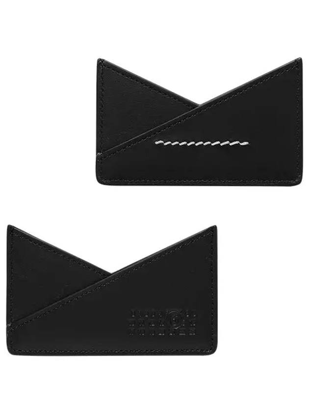 Embossed Numeric Logo Card Wallet Black - MAISON MARGIELA - BALAAN 3