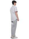 Men's Pincode Armband Short Sleeve Shirt Grey - THOM BROWNE - BALAAN 7