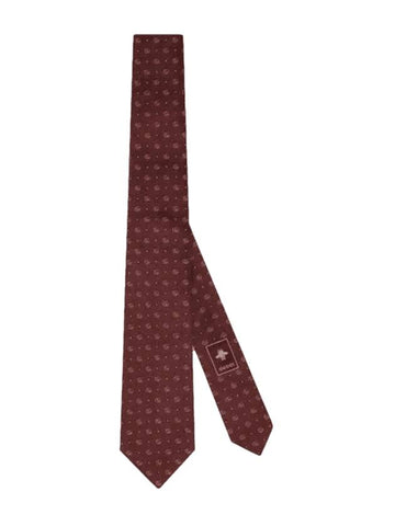 GG Polka Dot Silk Jacquard Tie Red - GUCCI - BALAAN 1