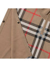 Kids Vintage Check Half Neck Wool Cape Coat Beige - BURBERRY - BALAAN 5