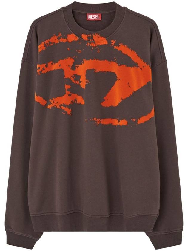 Diesel Sweatshirt With Distressed Flocked Logo - DIESEL - BALAAN 1