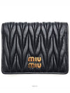 Matrace logo bi fold wallet 5MV204 - MIU MIU - BALAAN 1