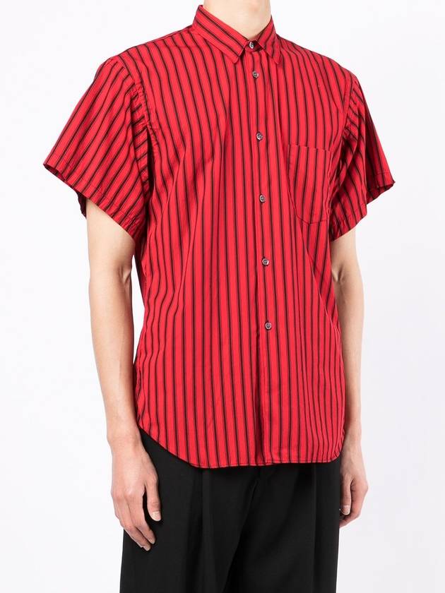 striped short sleeve shirt - COMME DES GARCONS - BALAAN 3