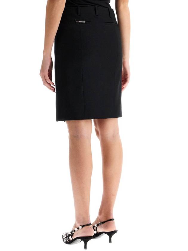 "wool skirt with slits" - THE ATTICO - BALAAN 3