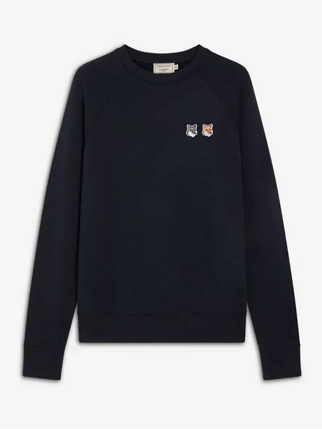 Double Fox Head Patch Classic Sweatshirt Anthracite - MAISON KITSUNE - BALAAN 6