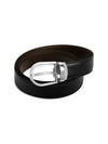 Horseshoe Buckle Reversible Leather Belt Black Brown - MONTBLANC - BALAAN 2